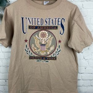 CAL CRU Vintage United States Short Sleeve T-Shirt size Medium